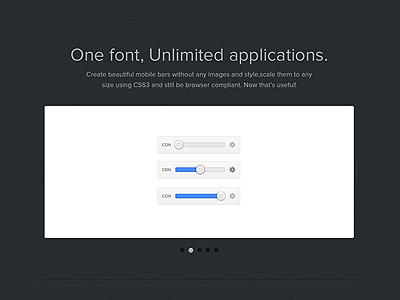 iKhanFont Slider dark grey proxima nova slider type ui