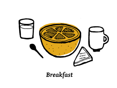 Well Vegan Breakfast illustration mmmm food