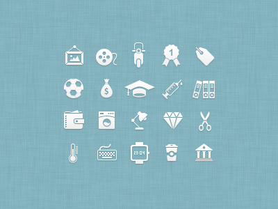 Icon Set Progress clean icons pixel set simple