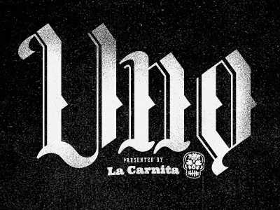 La Carnita Uno blackletter lettering