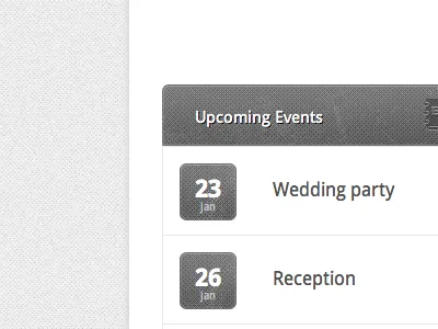 Upcoming Events date events grey grunge web
