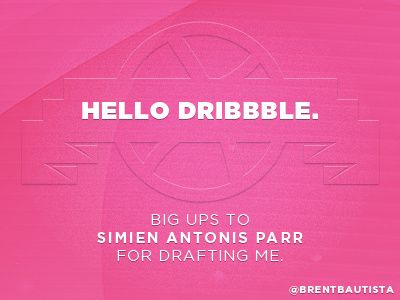 Hello Dribble. drafted first shot