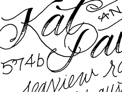 Stamp for Kat illustration lettering rubber stamp tattoo