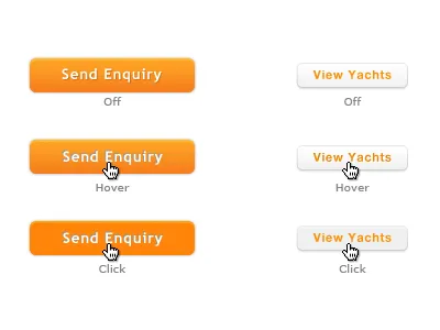 Buttons button click color gradient hover mouse off orange style test