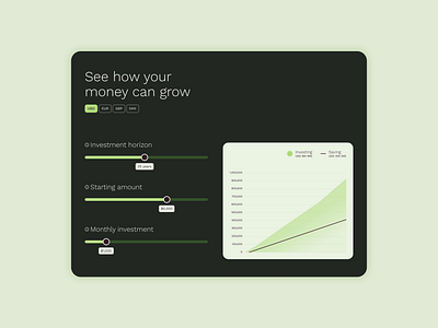 Investment calculator calculator data design graphic design ui ux