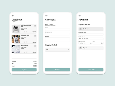 Daily UI 002 – Credit Card Checkout checkout dailyui dailyui002 interfacedesign