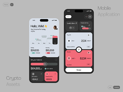 Crypto Wallet Mobile App app design app design inspiration crypto app design crypto mobile app cryptocurrency mobile app defi exchange exchange mobile app finance app design financial fintech fintech mobile app investment app mobile design mobile wallet money app swap trading app ui ux wallet