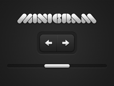 minigram buttons dark ui