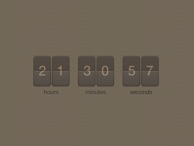 Tic toc counter dark design smooth ui