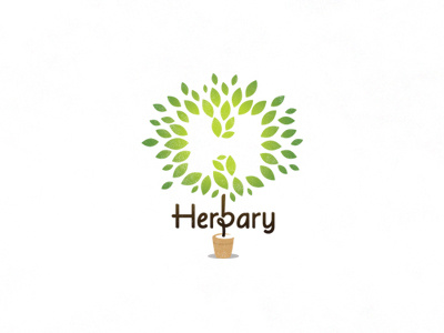 Herbary ancitis eco fresh friendly green herbary herbs logo natural organic