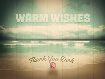 Warm Wishes beach belinda cuban dribbble texture wood