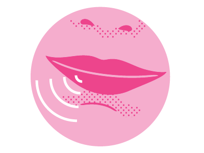 Mmm hum illustration lips mouth pink vector