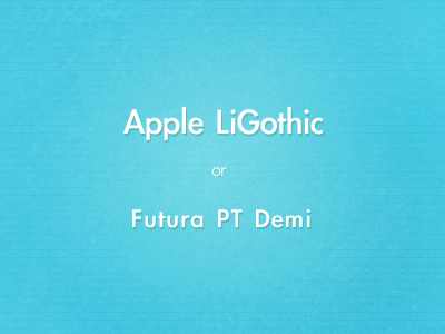 5cddec & Apple LiGothic apple ligothic blue futura pt demi light noise pattern