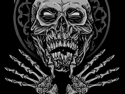 Wake Up illustration pitchgrim skull slumber