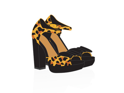 leopard print platforms. leopard shoes