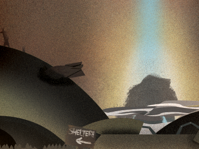 Leaving of Earth: Ending of times. album artwork clouds design illustration rocket texture