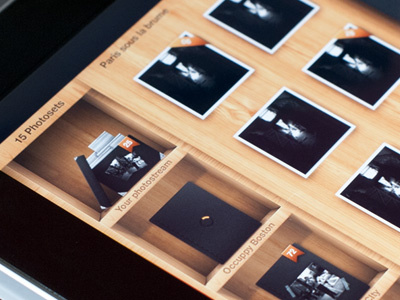 Flickr manage'r flickr ipad skeuomorphic ui