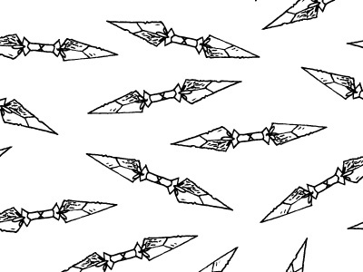 Knifes fabric wallpaper kids pattern