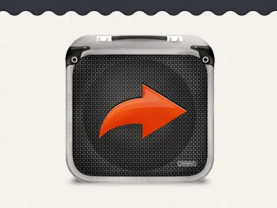 Speakr Icon app icon iphone ipod music sharing speaker speakr