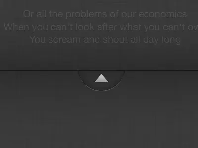 SingIt! Slide up to show favs from lyrics app iphone lyrics mobile music sing slide