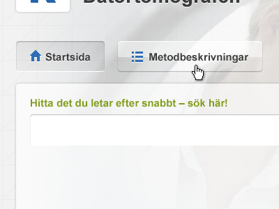 "Flashy" menu swedish web