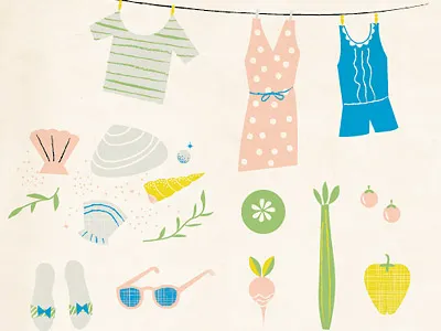 Fresh fresh illustration retro