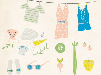 Fresh fresh illustration retro