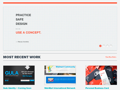 Portfolio Shot Three dan dan malarkey fat rulez grey image sliders orange portfolio quotes ui