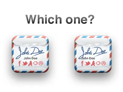 Which one? email icon ios ipad iphone mail signature