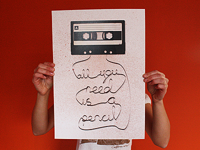 Prints available cassette live pencil poster print prints store tape
