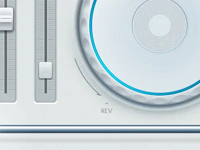 Blue Ice User Interface cable experience interface light metal nickel shiny ui user ux white