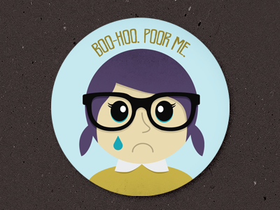 Sad Nerd girl glasses illustration nerd sad
