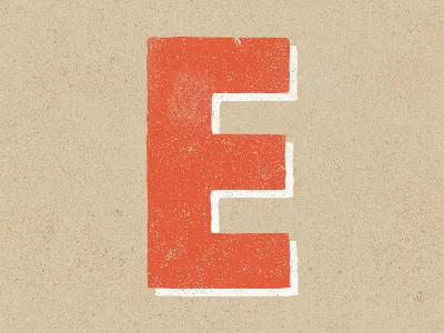 Give me an E! custom font e lettering