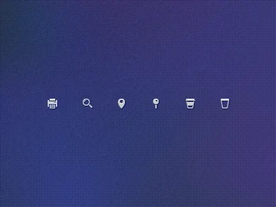 Icon Set #3 (littleglyph) 16px coffee location pin pint printer search