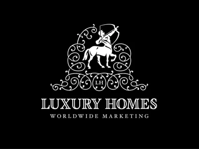 Luxury Homes lettering logo typography