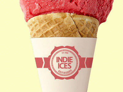 Indian Ice cream logo brand ice cream logo