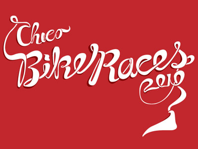 Bike Races hand lettering lettering ribbon