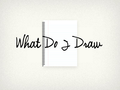 What Do I Draw? Logo Concept concept logo what do i draw