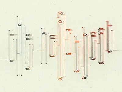 The Heartbeat ... experimental typography heartbeat lettering type typeface typo typography