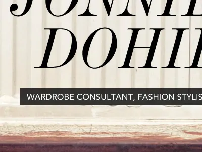 Tinkering with Type big type fashion italic