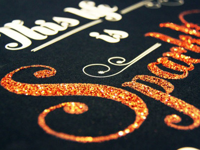 Sparklin' typography