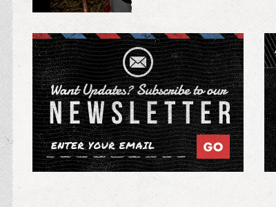 Newsletter Widget bebas neue damion futura icon mail newsletter permanent marker ui web widget