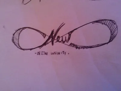 New Infinity design graphic infinity logo new