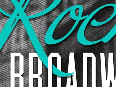 Postering buffet script muncie poster typography vintage