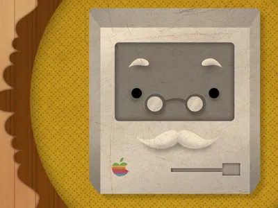 Grandpa Mac abuelito apple cute grandpa granpa mac macintosh portrait