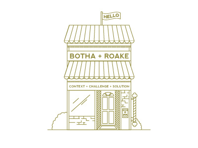 BOTHA + ROAKE (Logo 2) design identity logo