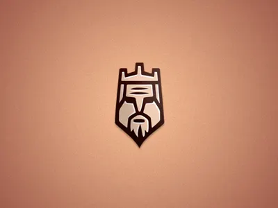 God crown face god icon igod king logo mystical religion scientist spiritual symbol typography universe