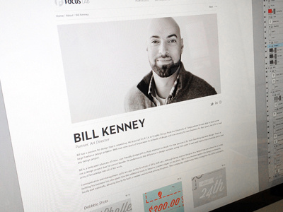 Bio Page biography dribbble expressionengine focus lab photography plugin web design