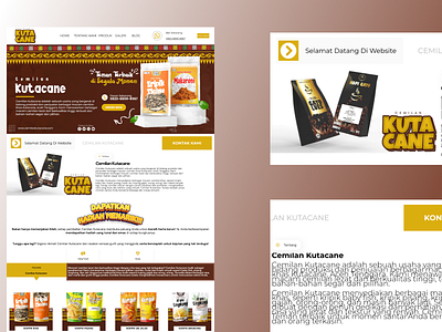 Cemilan Kutacane - Web Design Cemilan Kutacane Snacks app design graphic design ui ux web website