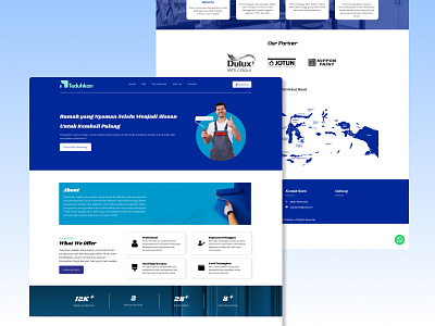 Teduhkan - Painting Services Landing Page branding graphic design ui